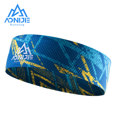 AONIJIE-Diadema deportiva E4903 Unisex, ancha y transpirable, banda para el pelo, para entrenamiento, Yoga, gimnasio, Fitness, correr y ciclismo ► Foto 1/6