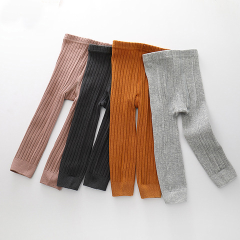 Leggings ajustados a rayas para niñas, ropa de otoño e invierno, de 0 a 8T ► Foto 1/5