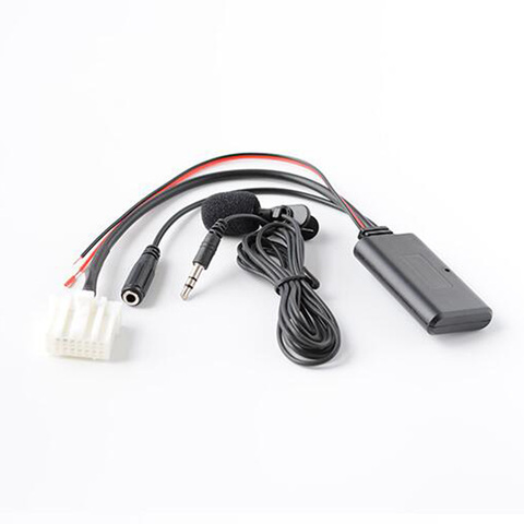 Biurlink Radio estéreo de coche Bluetooth Audio extender micrófono de alambre llamada de teléfono manos libres Mic adaptador para Mazda 2 3 5 6 8 ► Foto 1/6