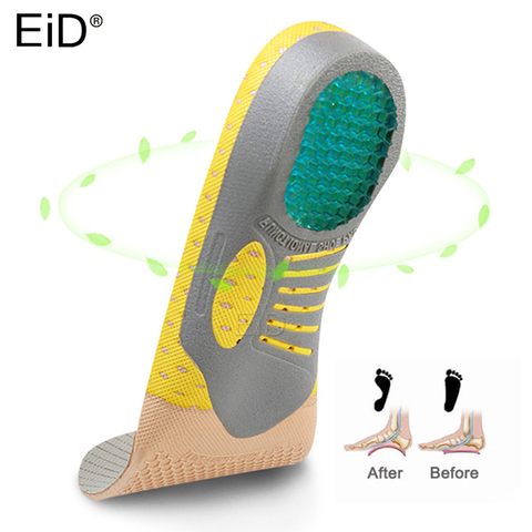 EiD de PVC de Gel de silicona zapatos ortopédicos plantillas para suelas pies planos ortopedia plantillas con soporte de arco de fascitis Plantar en vivomed pie cuidado ► Foto 1/6