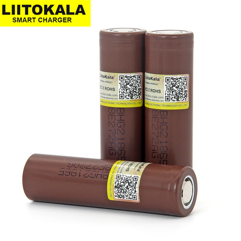 1-20 piezas Liitokala nueva batería 18650 HG2 3000mAh de litio de 3,6 V de descarga continua 20A dedicado electrónica de potencia de la batería ► Foto 1/2