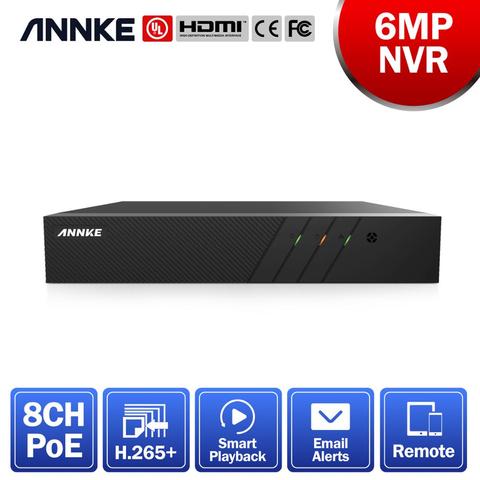 ANNKE-grabadora de vídeo POE de 8 canales, H.265 + NVR para cámaras HD POE de 2MP, 3MP, 4MP, 5MP, 6MP, IP, Kit de sistema de seguridad ► Foto 1/6