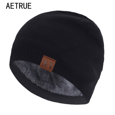 Gorro de punto para hombre y mujer, gorros de invierno gruesos y cálidos, de marca ► Foto 1/6