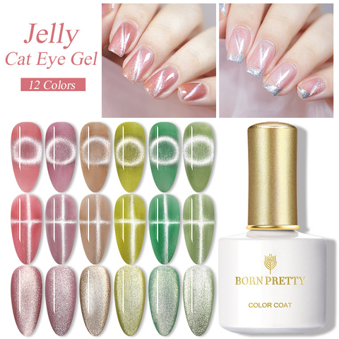 BORN PRETTY-esmalte de uñas de Gel magnético, Gel UV para uñas, holográfico, láser brillante, arte de esmalte de uñas, 6ml/10ml ► Foto 1/6