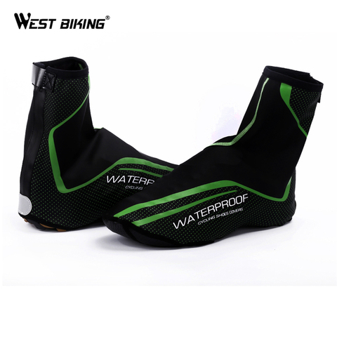 WEST Ciclismo zapatos cubierta cremallera impermeable de invierno térmica bicicleta chanclo MTB bicicleta de la cubierta del zapato Copriscarpe Ciclismo ► Foto 1/6