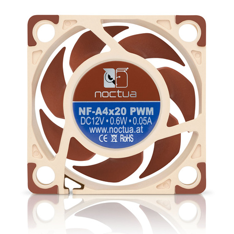 Noctua-ventilador de refrigeración NF-A4x20, 40x40x20mm, 5V/12V y 3 pines/4 pines, PWM, silencioso, para carcasa de ordenador, refrigeración de CPU, ventilador de enfriamiento, reemplazo ► Foto 1/4