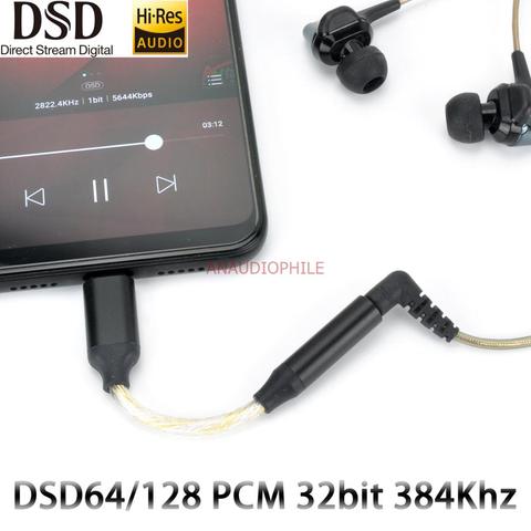 V2022 HiFi USB DAC DSD USB tipo C DAC auriculares de 3,5mm Jack DSD128 32bit 384Khz HTRF 3DGaming ► Foto 1/5