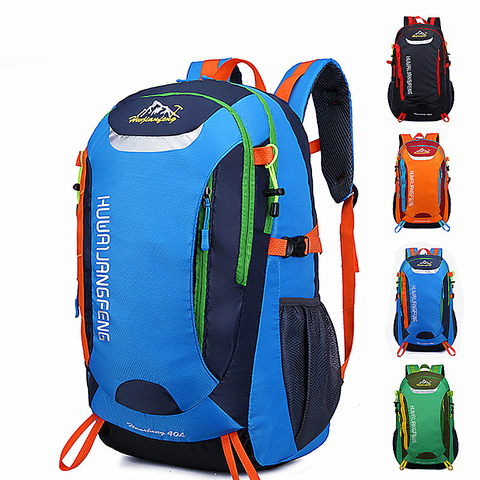 Mochila de viaje para deportes al aire libre, bolsa de viaje para montañismo, Camping, senderismo, senderismo, impermeable, mochila escolar de 40L ► Foto 1/6