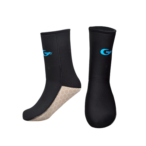 YONSUB-Calcetines de neopreno para buceo, botas de neopreno de 5mm para adultos, para pesca submarina, surf, natación, traje de agua para playa, botas ► Foto 1/5