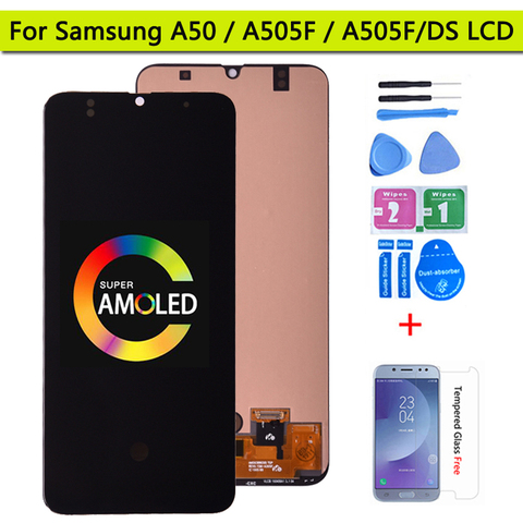 Pantalla Super AMOLED de 6,4 pulgadas para móvil, digitalizador de pantalla táctil LCD para Samsung Galaxy A50, SM-A505FN/DS, A505F/DS, A50 ► Foto 1/6