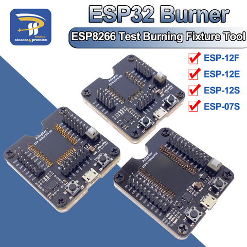 ESP8266 ESP32 ESP-WROOM-32 ESP32-WROVER Placa de desarrollo prueba quemando accesorio herramienta Downloader para ESP-12F ESP-07S ESP-12S ► Foto 1/5