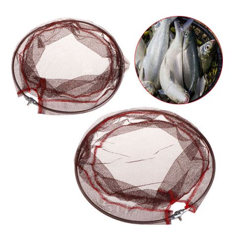 Bolsa de malla de pesca red de aterrizaje de silicona, accesorios de aparejos de alta densidad, 35/40cm, accesorio portátil ► Foto 1/6