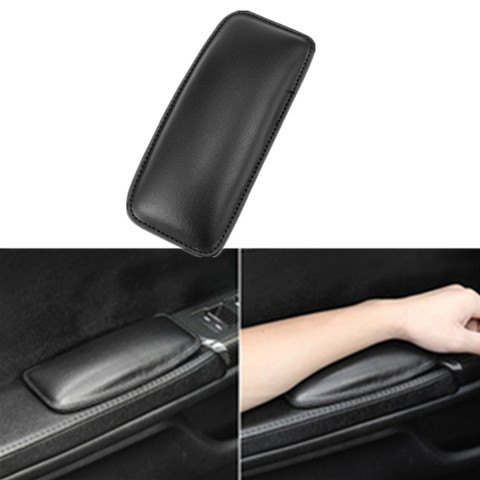 Rodillera de cuero de 18x8cm para coche, cojín de Interior cómodo, elástico, espuma viscoelástica, Universal, de apoyo para los muslos, accesorios para coche, 1 Uds. ► Foto 1/6