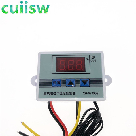 Controlador de temperatura LED Digital profesional, regulador de termostato 10A, 12V, 24V, 110V, 220V, W3002, XH-3002 ► Foto 1/5