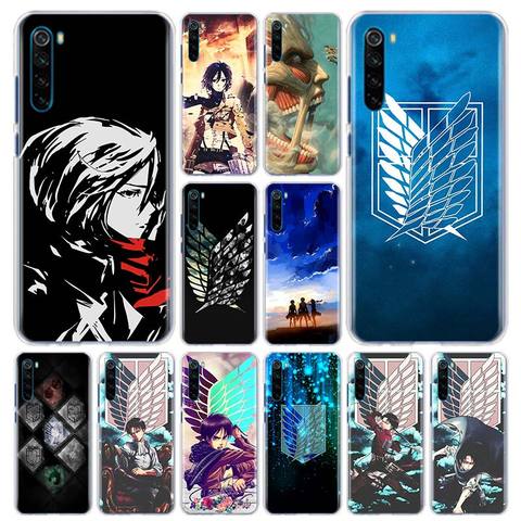 Funda de anime de ataque a los Titanes para Xiaomi Redmi Note 9S 9 Pro MAX 6 7 8 Pro 8T 6A 7A 8A K20 Pro K30 5G ► Foto 1/6