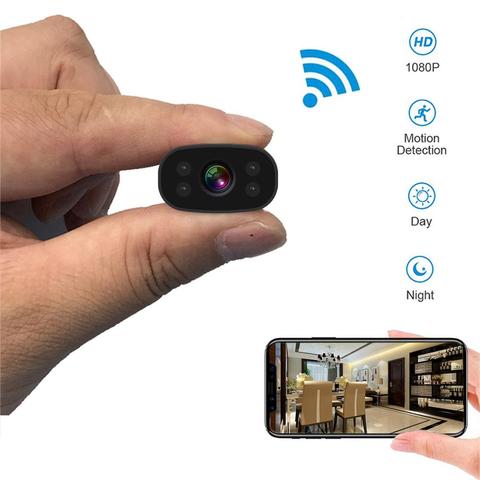 Minicámara de seguridad PNZEO oculta para el hogar, 1080P, HD, inalámbrica, WiFi, visión remota, grabadora pequeña ► Foto 1/6