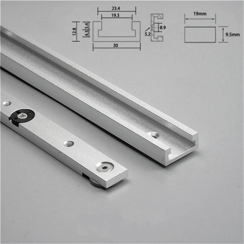 GKTOOLS 30 de aleación de aluminio T-pistas para mitra pista y barra deslizadora de inglete para DIY Sierra de mesa inglete de barra de herramientas para trabajar la madera ► Foto 1/5