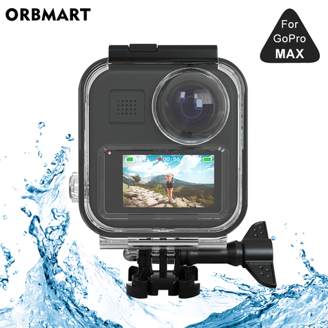 Funda carcasa impermeable con pantalla táctil para GoPro MAX 360, protección subacuática para buceo, accesorios para cámara ► Foto 1/6