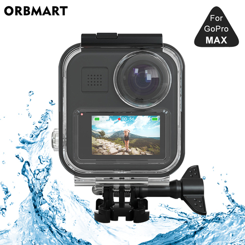 Funda carcasa impermeable con pantalla táctil para GoPro MAX 360, protección subacuática para buceo, accesorios para cámara ► Foto 1/6