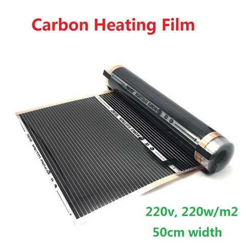 Película de calentamiento por infrarrojos de carbono, estera cálida de Corea, AC220V, todos los tamaños, 220w/m2 ► Foto 1/6