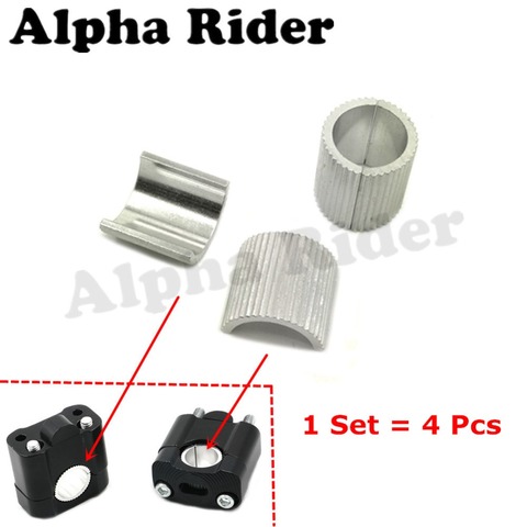 Empuñaduras de aluminio para Motocross, adaptadores de abrazadera para Barra de Motocross, espaciadores de elevador de manillar para cambio de 1-1/8 