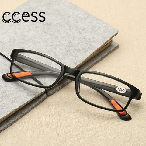 Gafas de lectura TR90 ultraligeras para hombre y mujer, lentes Retro claros, presbicia, lector de gafas para hombre y mujer + 1,0 1,5 2,0 4,0 ► Foto 1/6