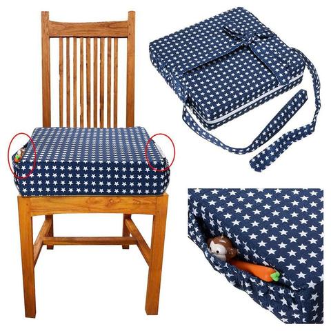 Asiento elevador ajustable para silla infantil, cojín para comedor silla de paseo extraíble ► Foto 1/6