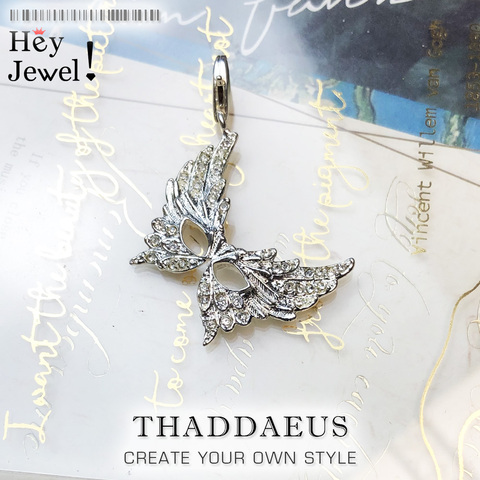 Colgante máscara de Halloween, 2022 Nueva joyería de moda Europa Bijoux 925 plata esterlina accesorios modernos regalo para mujer ► Foto 1/6