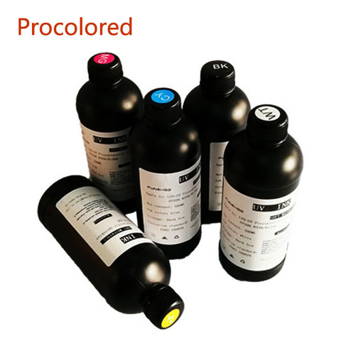 Procolored CMYKW UV de tinta para Epson L800 L805 L1800 R290 R330 1390, 1400, 4800, 4880, 7800, 7880 TX800 XP600 XP300 de inyección de tinta de impresora UV ► Foto 1/5