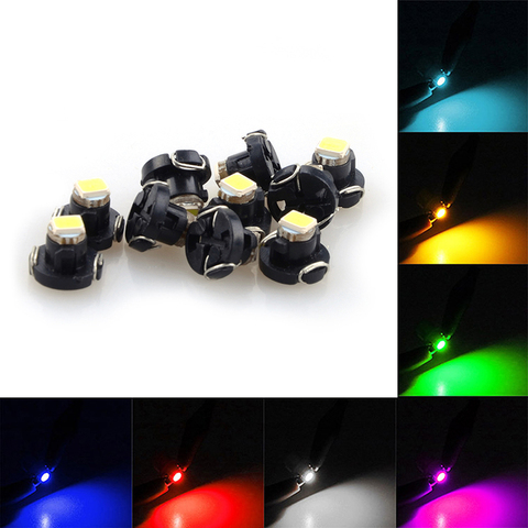 Luz LED SMD para salpicadero, 1 Uds., T3/T4.2/T4.7, Bombilla indicadora, luz de advertencia de coche, instrumento, luz de fondo ► Foto 1/6