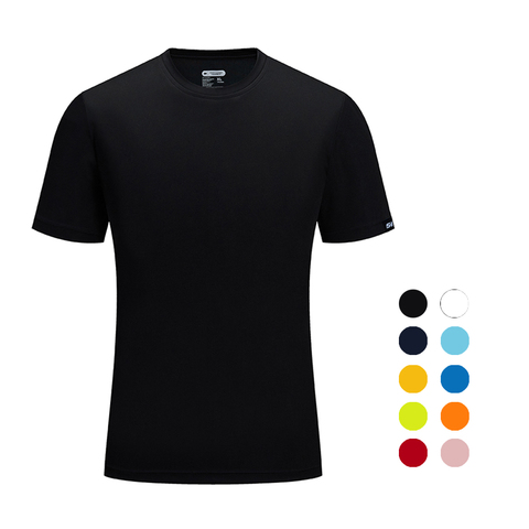 SANHENG-Camiseta de manga corta para hombre, prenda de vestir masculina perfecta para actividades deportivas, top deportivo de secado rápido y transpirable, estilo casual, tallas grandes, para verano ► Foto 1/6