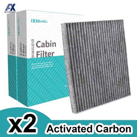 Filtro de aire de cabina de polen para coche Toyota Avensis Verso Corolla Verso, 2003, 2004, 2005, 2006, 2007, 2008, 2009, 88568-02030, 88568, 12022, 2 uds. ► Foto 1/6