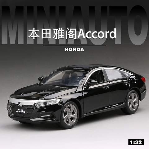 Honda Accord-modelo de coche de fundición a presión para niños, coche de sonido y luz, juguete coleccionable, regalo de cumpleaños, 1:32, envío gratis ► Foto 1/6