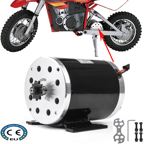 Motor de CC de alta velocidad de 36V, 48V, 500W y 1000W para vehículo eléctrico, moto eléctrica Go Kart, bicicleta eléctrica motorizada, ciclomotor ATV ► Foto 1/5