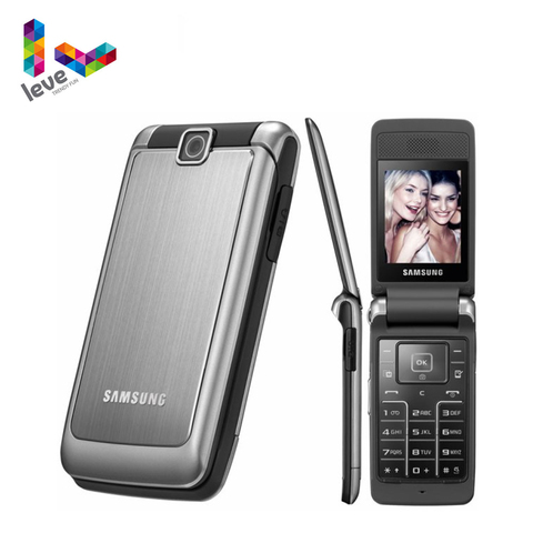 Samsung-teléfono móvil S3600 con tapa, Original, libre, GSM, 1,3 MP, 2,8 pulgadas, compatible con teclado Inglés, ruso y árabe, renovado ► Foto 1/6