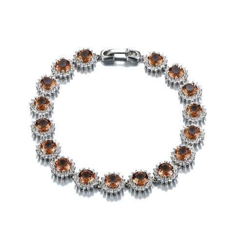 Zultanite pulseras de plata esterlina para mujer 23 quilates creado Zultanite S925 pulseras para boda compromiso aniversario ► Foto 1/6