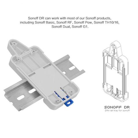 Sonoff DR - Sonoff carril DIN bandeja montada carril estuche protector para Sonoff básicos Sonoff RF Sonoff Pow Sonoff TH10/16 Sonoff Dual ► Foto 1/6