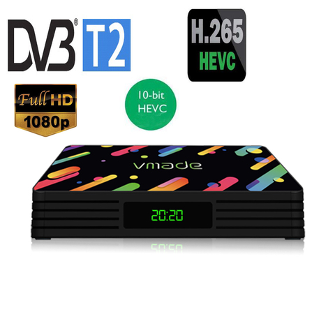 Sintonizador de Tv terrestre DVB T2 H.265, Hevc, 10bits, HD, 1080P, recibidor compatible con Meecast WIFI USB, H265, DVB T2 ► Foto 1/4