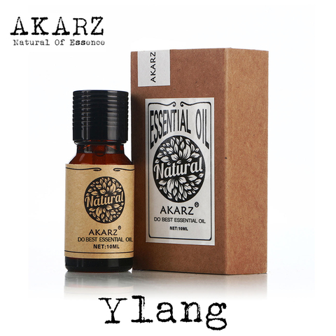 AKARZ famosa marca de envío gratis de aromaterapia natural aceite esencial ylang efecto afrodisíaco relajarse de cuidado de la piel de Ylang ylang aceite ► Foto 1/6