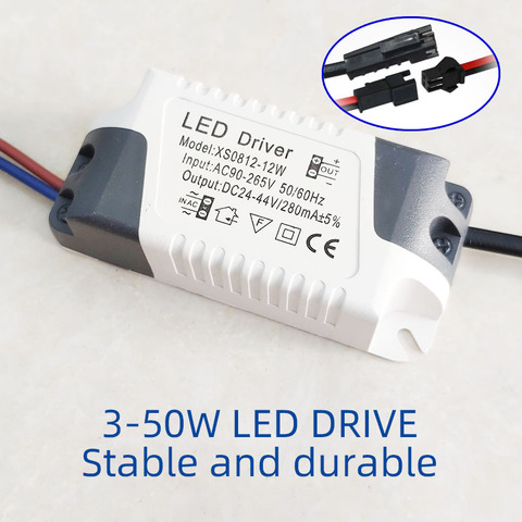 Controlador de LED 3W 5W 7W 9W 10W 12W 15W 18W 20W 24W 36W Unidad de fuente de poder Downlight iluminación adaptador para transformadores para luces LED DIY ► Foto 1/6