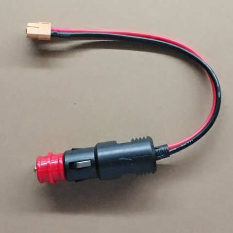 Conector de encendedor de coche de 12-24V, macho a XT60, Conector de enchufe hembra, adaptador con 14awg, cable de 20/30/50cm para cargadores RC ► Foto 1/6