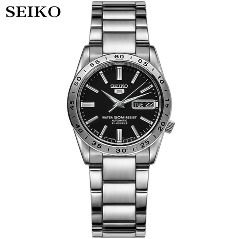 SEIKO escudo n° 5 negocios semana calendario banda de acero Máquina automática reloj masculino SNKE01J1 SNZF36J1 SNZF35J1 SNKE01K1 SNKD99K1 ► Foto 1/6