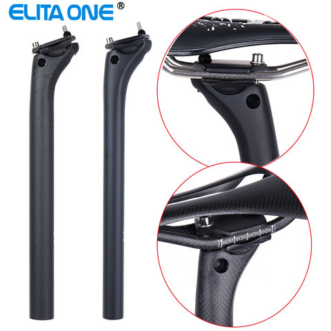 ELITAONE-tija de sillín de fibra de carbono para bicicleta de montaña, poste de Asiento de bicicleta de carretera de 31,6/30,9mm, 27,2mm, tubo de asiento de fibra de carbono, desplazamiento de 20mm ► Foto 1/6