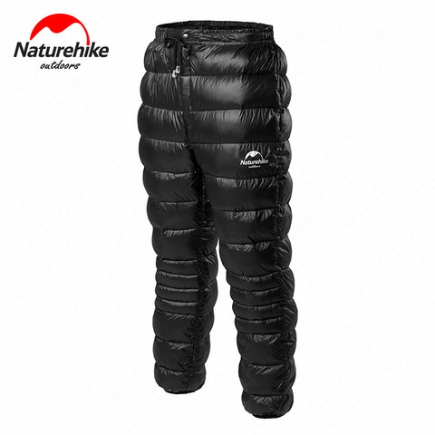 Naturehike ganso pantalones acolchados impermeable ropa Unisex montañismo Camping 90% de terciopelo cálido invierno al aire libre abajo Pantalones ► Foto 1/6