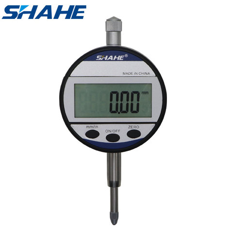 Shahe-indicador digital electrónico, medidor de indicador de Dial con caja de venta al por menor, rango de 0-12,7mm/0,5