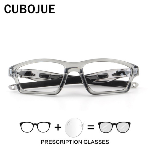 Cubojue-gafas deportivas con montura de Gafas de hombre TR90 para hombre, lentes ópticas fotocromáticas graduadas, antideslizantes ► Foto 1/6