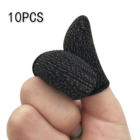 Guantes con dedos luminosos para juegos móviles, 10 Uds., a prueba de sudor, antideslizante, pantalla táctil, funda para el dedo, cubierta de la punta del dedo ► Foto 1/6