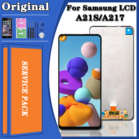 Pantalla LCD Original para Samsung Galaxy A21s, A217, A217F, digitalizador de pantalla táctil, SM-A217F/DS, 6,5 pulgadas ► Foto 1/6