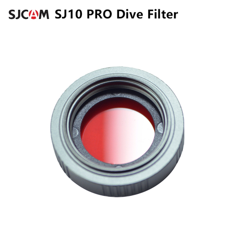 SJCAM-filtro de buceo para Cámara de Acción SJ10 PRO SJ10X, lente de protección de filtro rojo para SJCAM S10 Pro SJ10X ► Foto 1/6