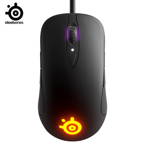 SteelSeries-ratón para videojuegos Sensei Ten 18.000 CPI TrueMove Pro, Sensor óptico, interruptores mecánicos de 8 botones, iluminación RGB ► Foto 1/4